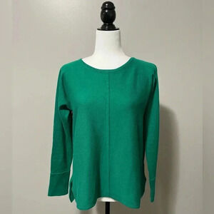 White Stuff Crewneck Green Knit Sweater